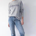 Hanes Sweatshirt M 90s Vintage San Francisco Heather Grey Raglan Sweater Made in USA 1993