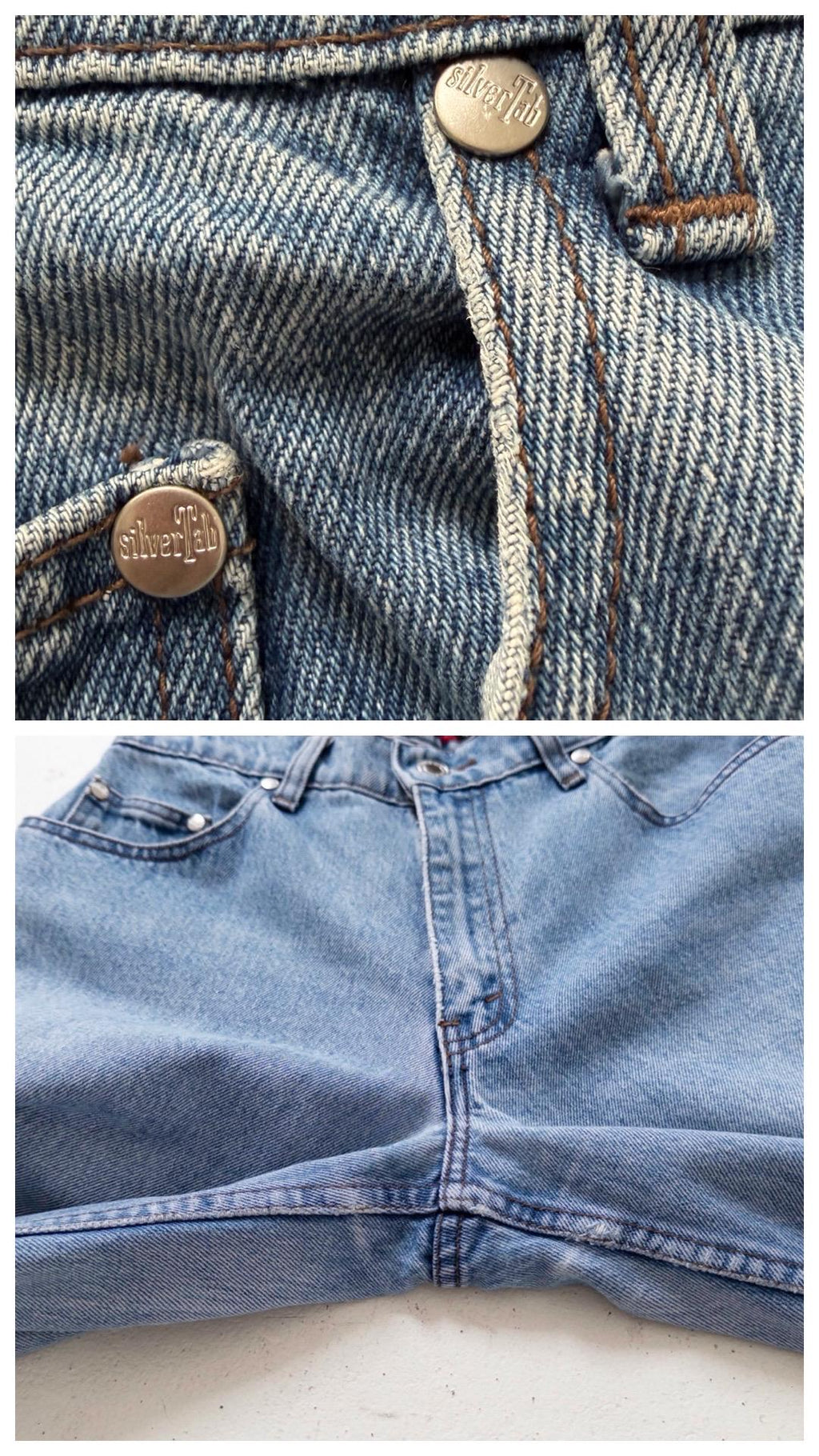 Levis 565 Relaxed Fit Jeans W28 L31 90s Vintage Reworked Light Blue Loose 1997 Silver Tab