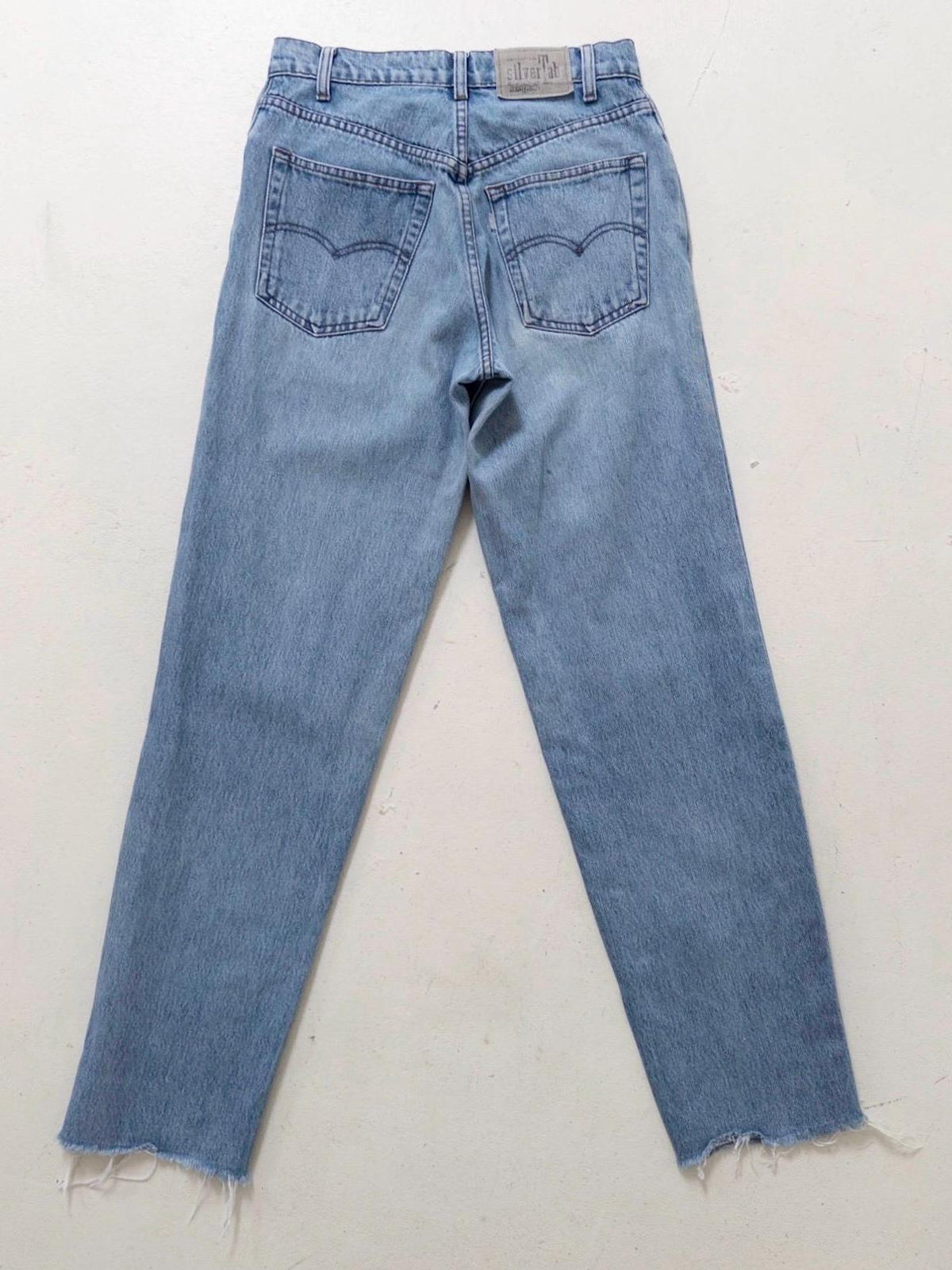 Levis 565 Relaxed Fit Jeans W28 L31 90s Vintage Reworked Light Blue Loose 1997 Silver Tab