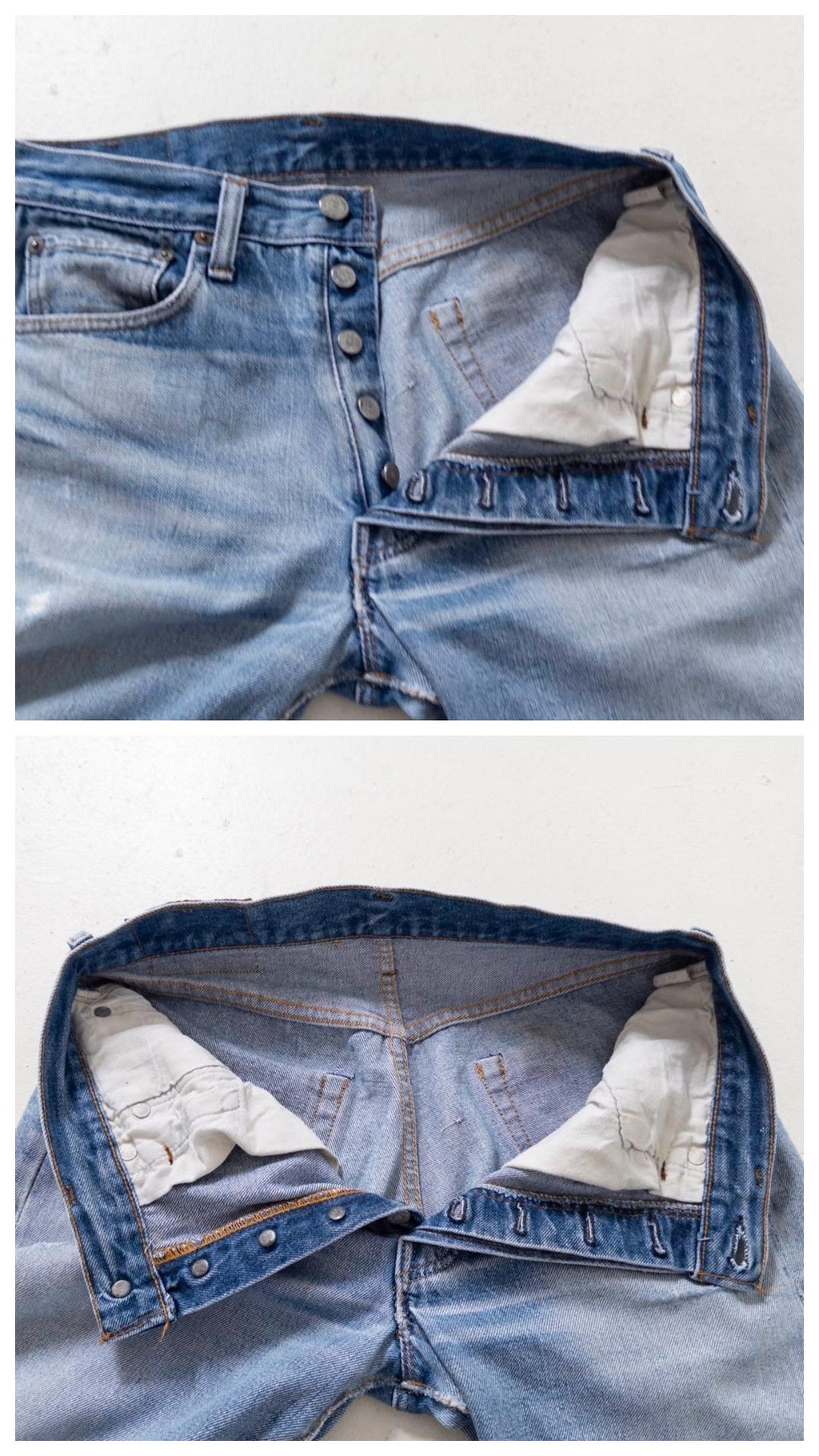 Levis 501 Selvedge Redline Jeans W29 L31 70s Vintage Made in USA Distressed Denim 1977 Button 6