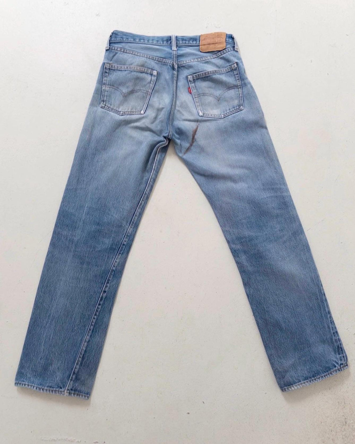 Levis 501 Selvedge Redline Jeans W29 L31 70s Vintage Made in USA Distressed Denim 1977 Button 6