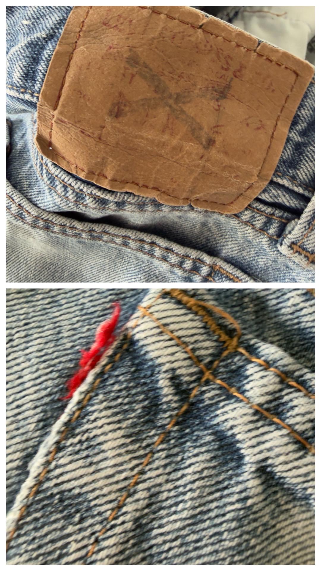 Levis 504 Jeans W30 L33 80s Vintage Faded Mid to Light Wash High Waist Relaxed Fit Loose Denim 1989