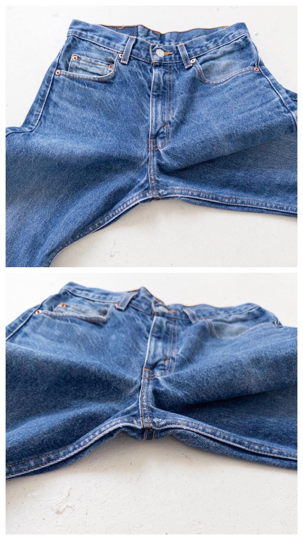 Levis 517 Flared Jeans W27-28 L30 00s Vintage Faded Dark Blue Boot Cut Denim 2001