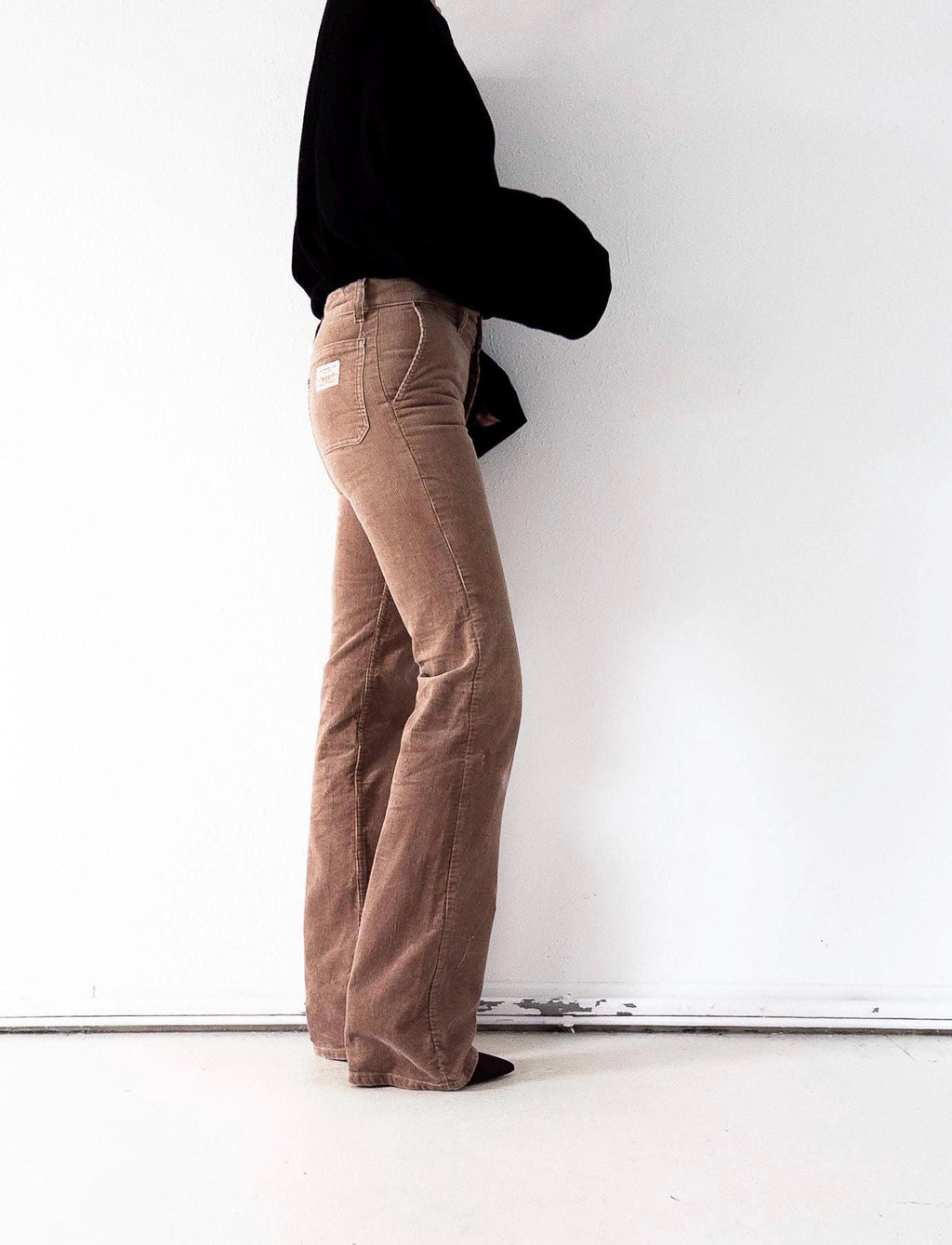 Levis Flared Pants W24/25 L36 braune Kordhose Made in France White Tab Bellbottoms 1979