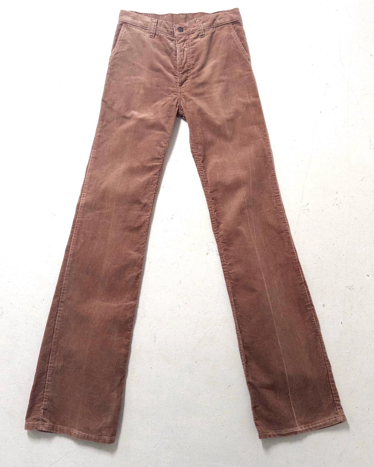 Levis Flared Pants W24/25 L36 braune Kordhose Made in France White Tab Bellbottoms 1979
