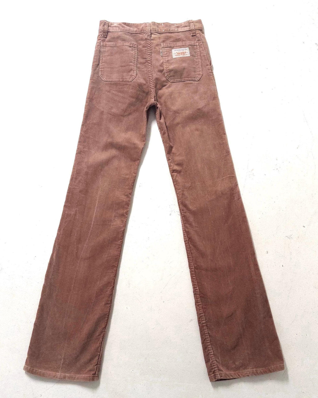 Levis Flared Pants W24/25 L36 braune Kordhose Made in France White Tab Bellbottoms 1979