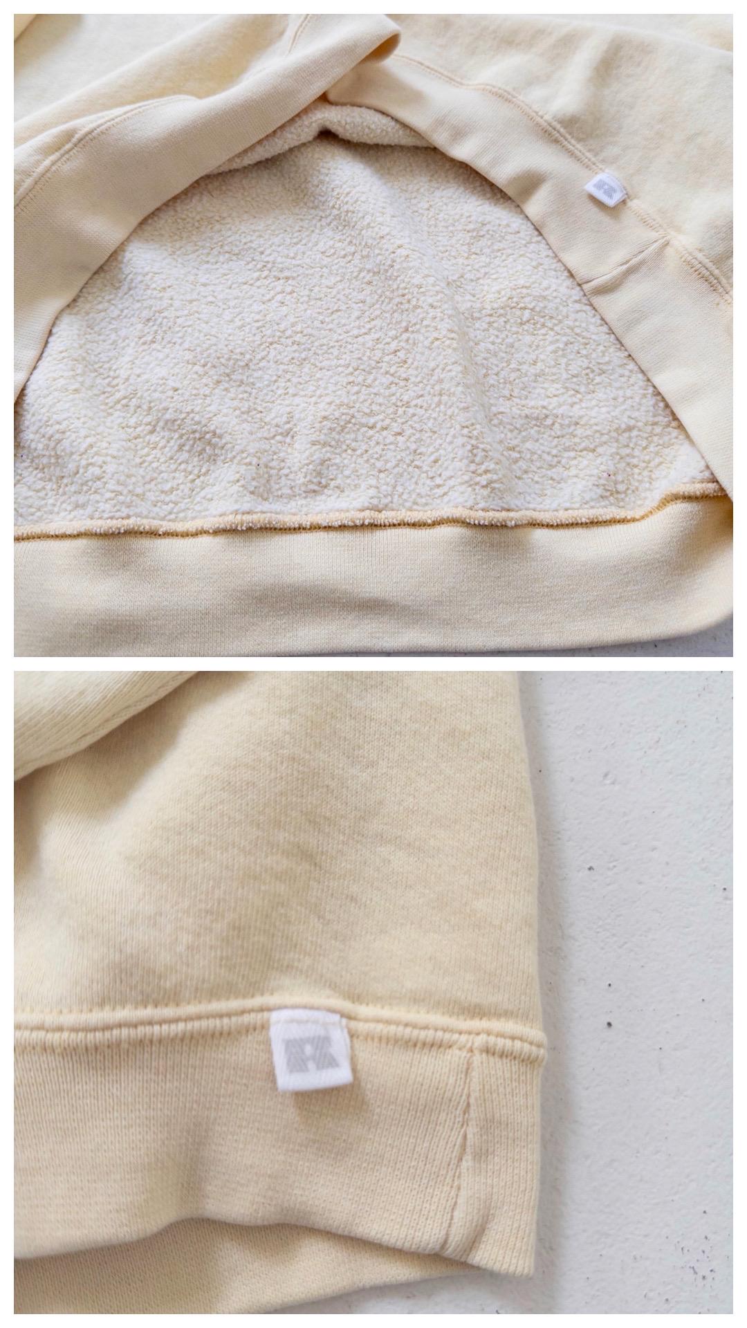 Russell Athletic Sweatshirt M Boxy Oversized Light Yellow Drop Shoulder Sweater 80s 90s Vintage