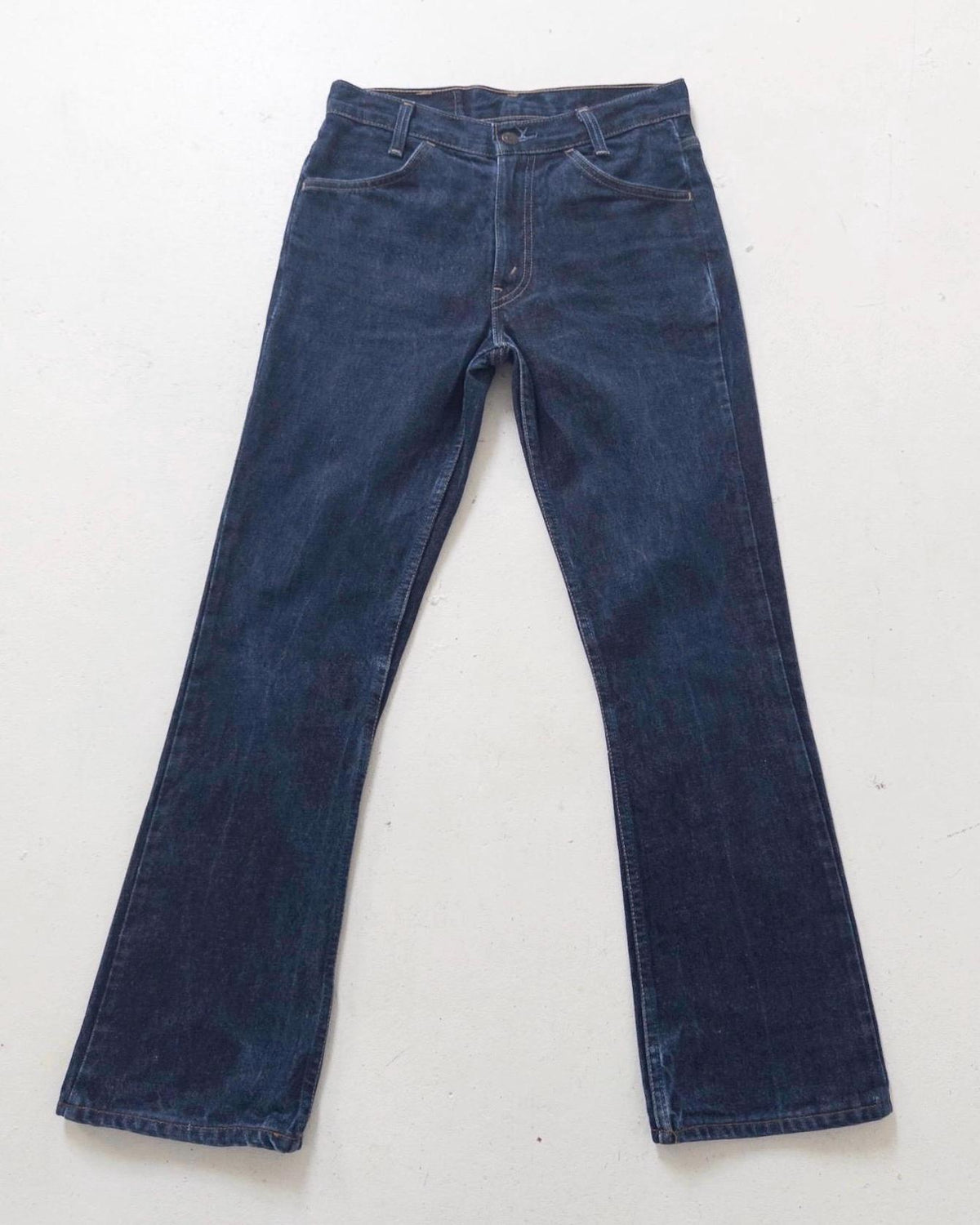 Levis 646 W27 L32 Bell Bottoms 90s Vintage Orange Tab Flared Denim Dark Wash Boot Cut Made in UK 1997