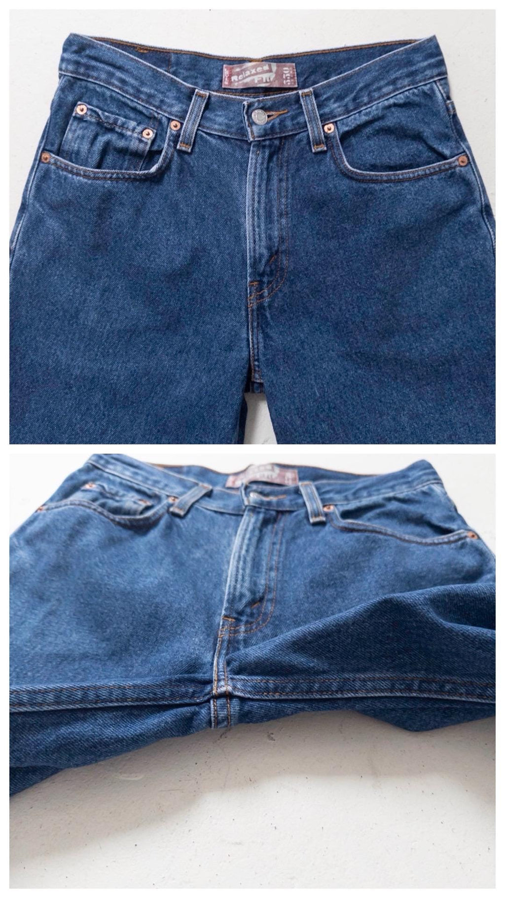 Levis 550 W28 L28 Relaxed Fit Student Jeans 00er Vintage Dark Blue Denim 2006