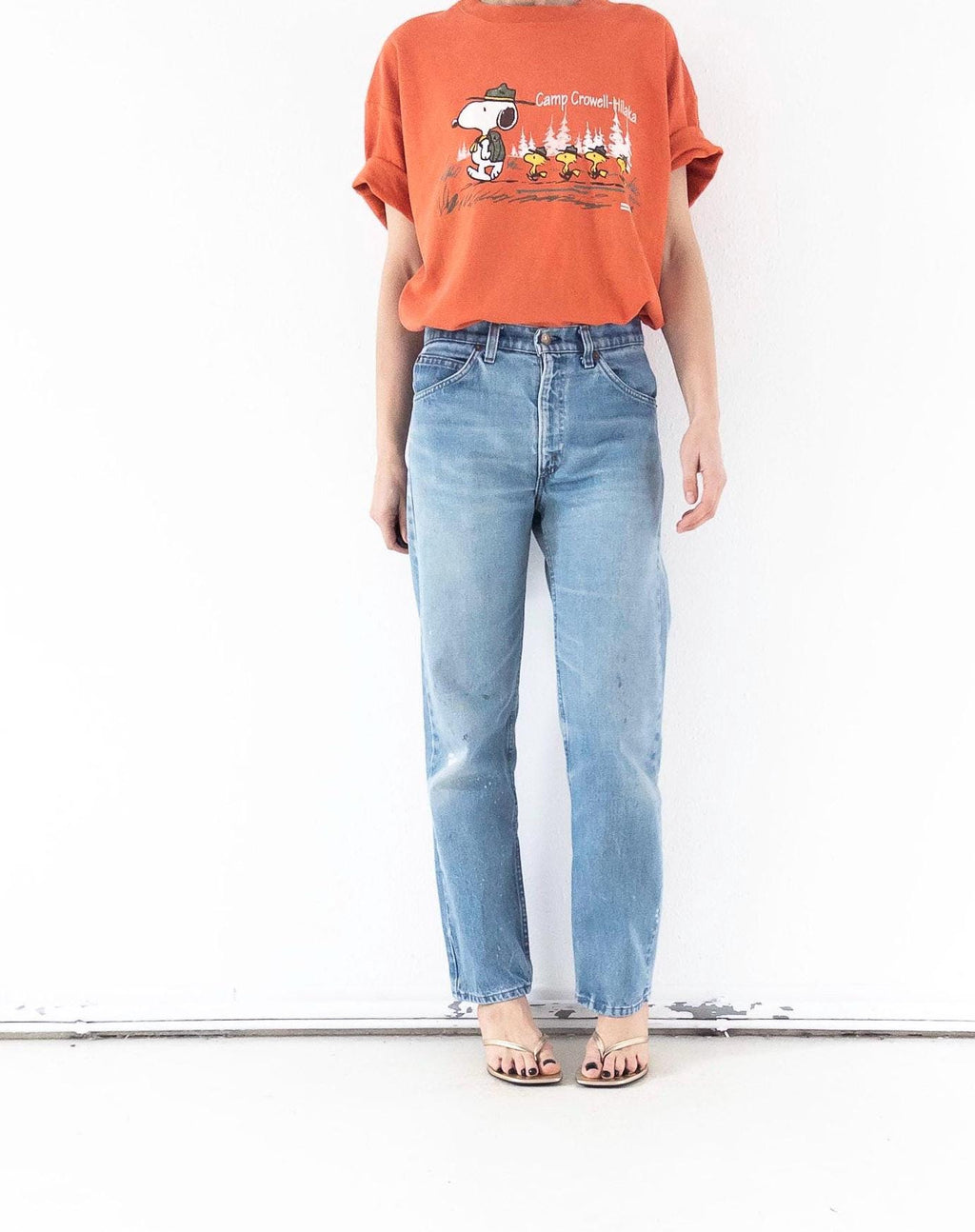 Reserviert für Eva****Levis 505 W29-30 L32 Orange Tab Jeans 70s Vintage Made in USA Faded Light to Mid Blue Painter Denim 1978