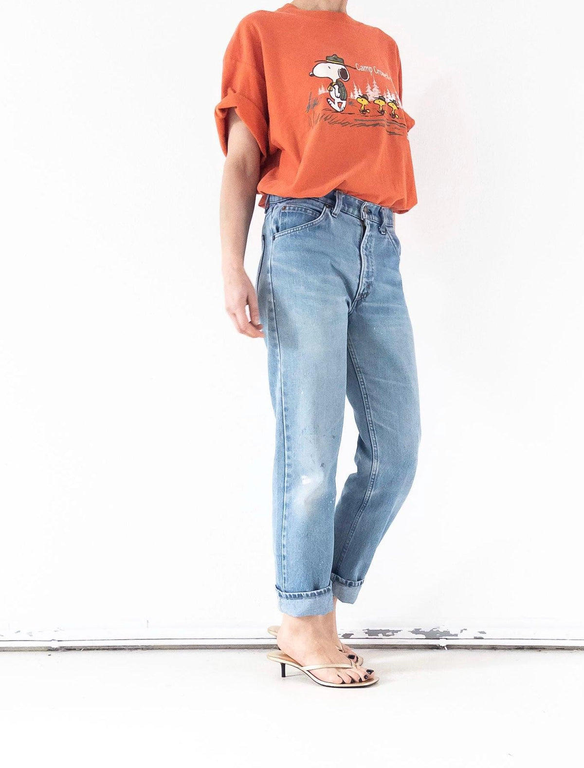 Reserviert für Eva****Levis 505 W29-30 L32 Orange Tab Jeans 70s Vintage Made in USA Faded Light to Mid Blue Painter Denim 1978