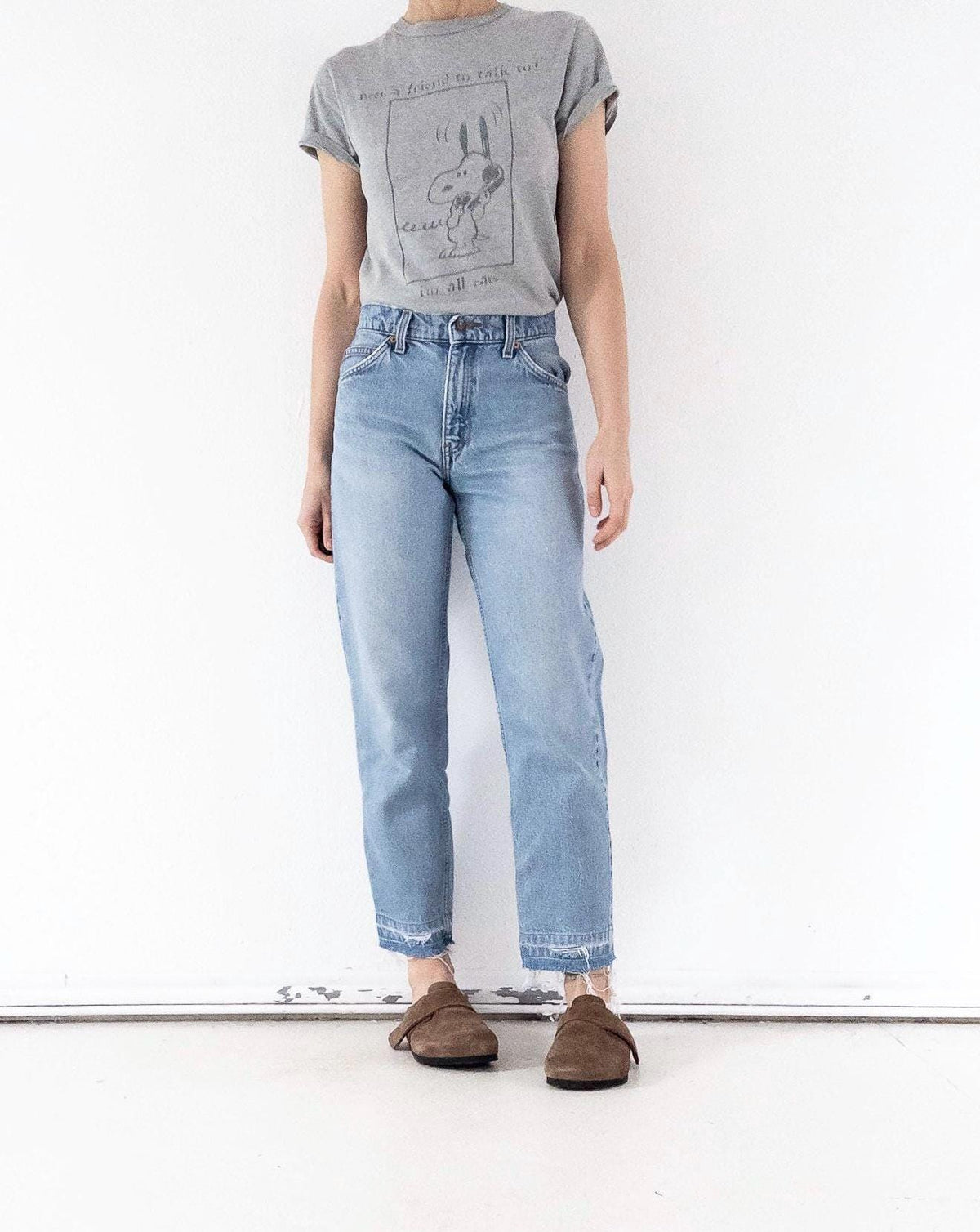 Levis 550 W27 L29 Orange Tab Faded Light Blue Denim Distressed Relaxed Dad Jeans 90s Vintage