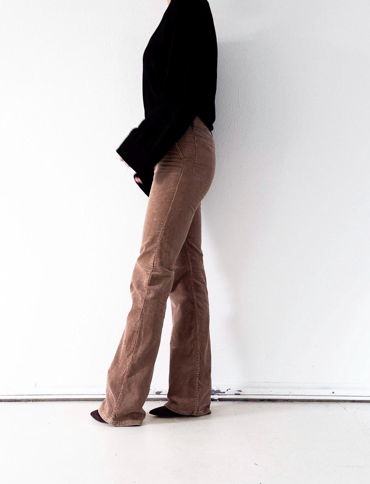 Levis Flared Pants W24/25 L36 braune Kordhose Made in France White Tab Bellbottoms 1979