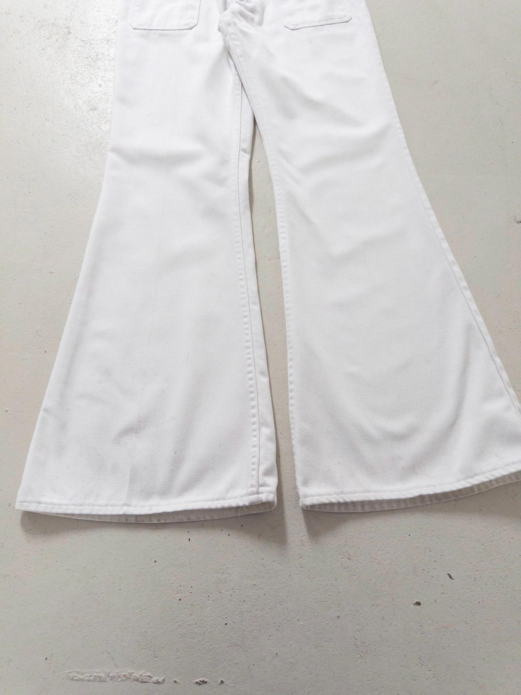 Wrangler Schlaghose W27 L32 Blue Bell White Bellbottoms 60s 70s Vintage Made in Belgium