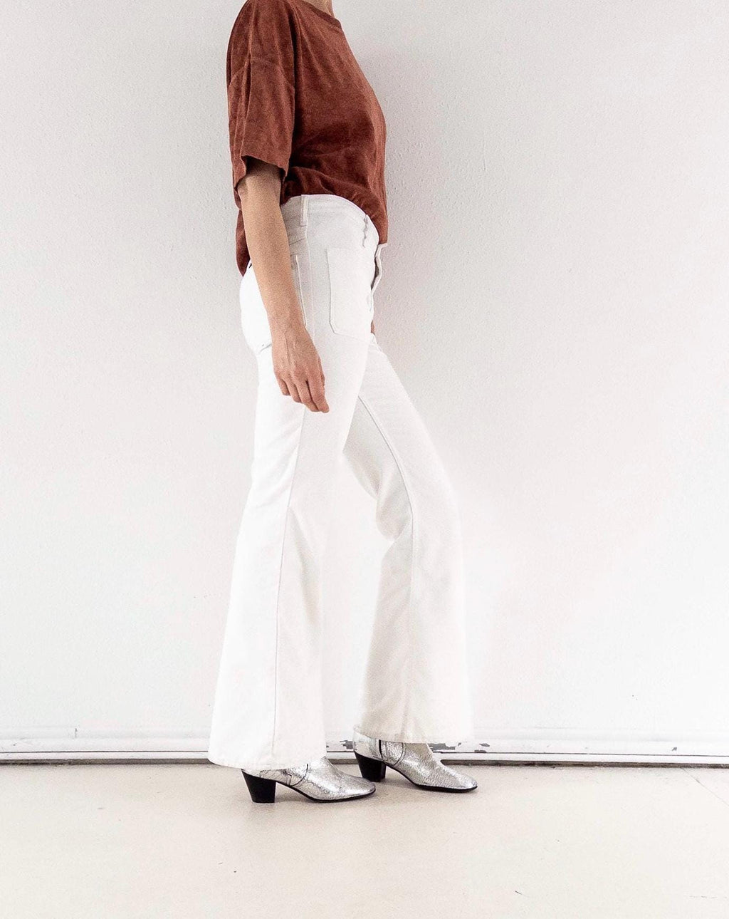 Wrangler Schlaghose W27 L32 Blue Bell White Bellbottoms 60s 70s Vintage Made in Belgium
