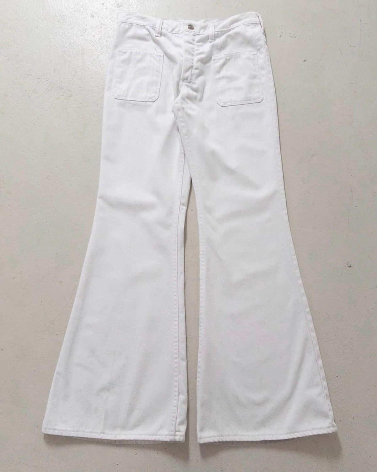 Wrangler Schlaghose W27 L32 Blue Bell White Bellbottoms 60s 70s Vintage Made in Belgium