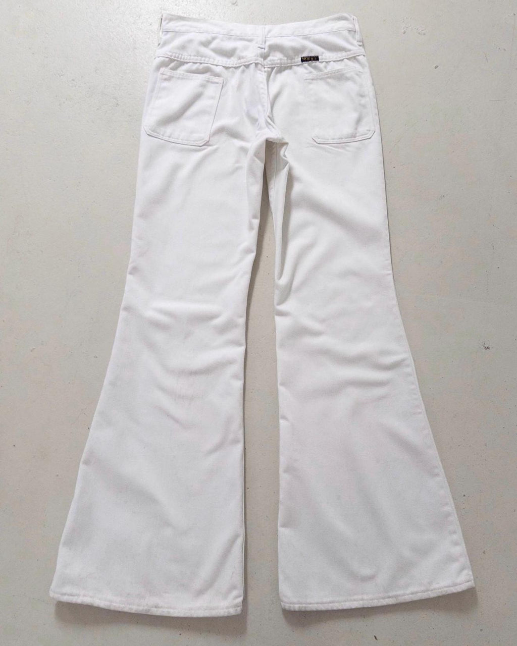 Wrangler Schlaghose W27 L32 Blue Bell White Bellbottoms 60s 70s Vintage Made in Belgium