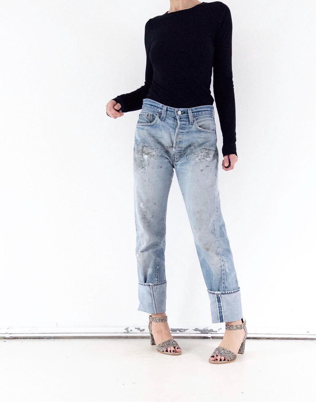 Gr. 29 - 30 Levis 501 Selvedge 80s Vintage Made in USA