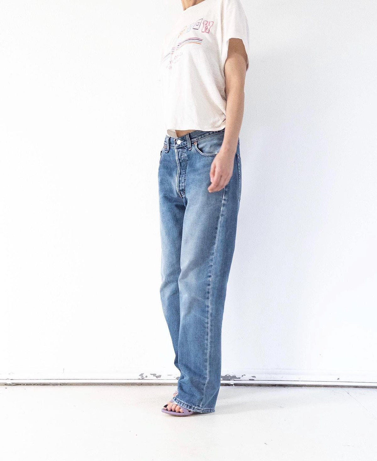 Vintage Levis 517 Jeans W30 W31 | 90s High Waist Denim | Made in UK | Red Tab | Button Fly