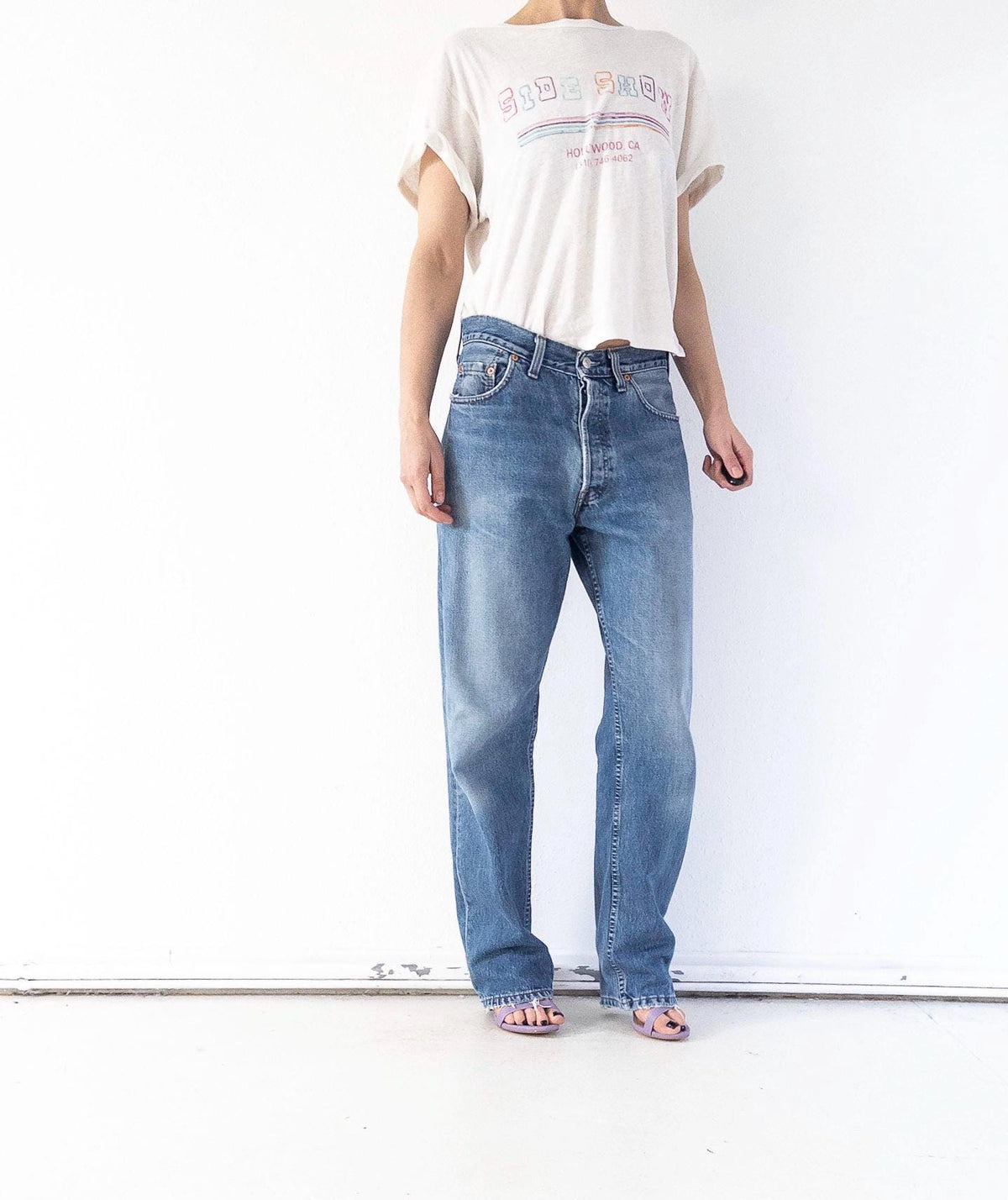Vintage Levis 517 Jeans W30 W31 | 90s High Waist Denim | Made in UK | Red Tab | Button Fly