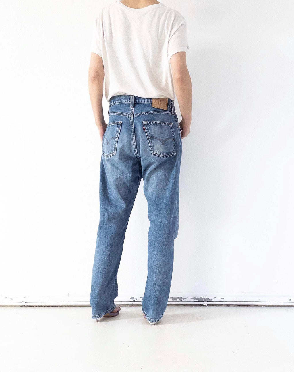 Vintage Levis 517 Jeans W30 W31 | 90s High Waist Denim | Made in UK | Red Tab | Button Fly