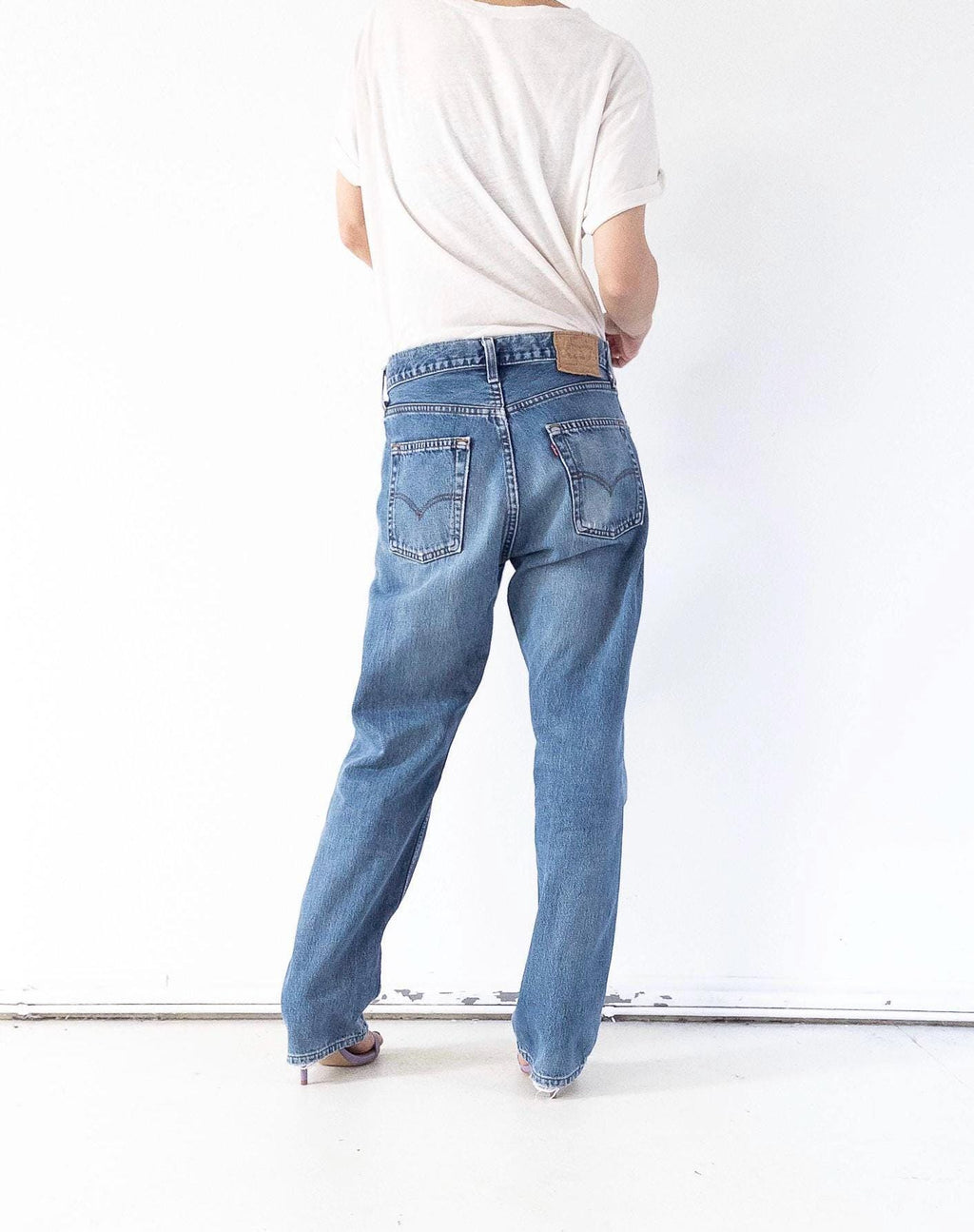 Vintage Levis 517 Jeans W30 W31 | 90s High Waist Denim | Made in UK | Red Tab | Button Fly