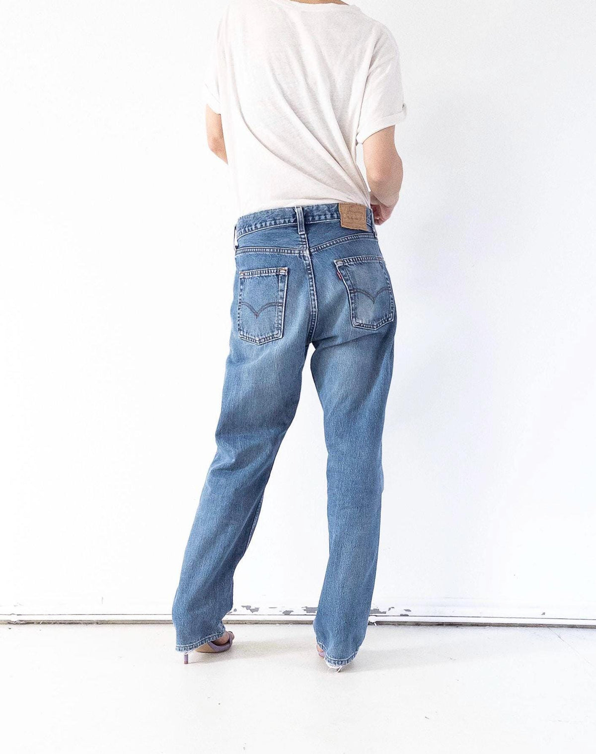 Vintage Levis 517 Jeans W30 W31 | 90s High Waist Denim | Made in UK | Red Tab | Button Fly