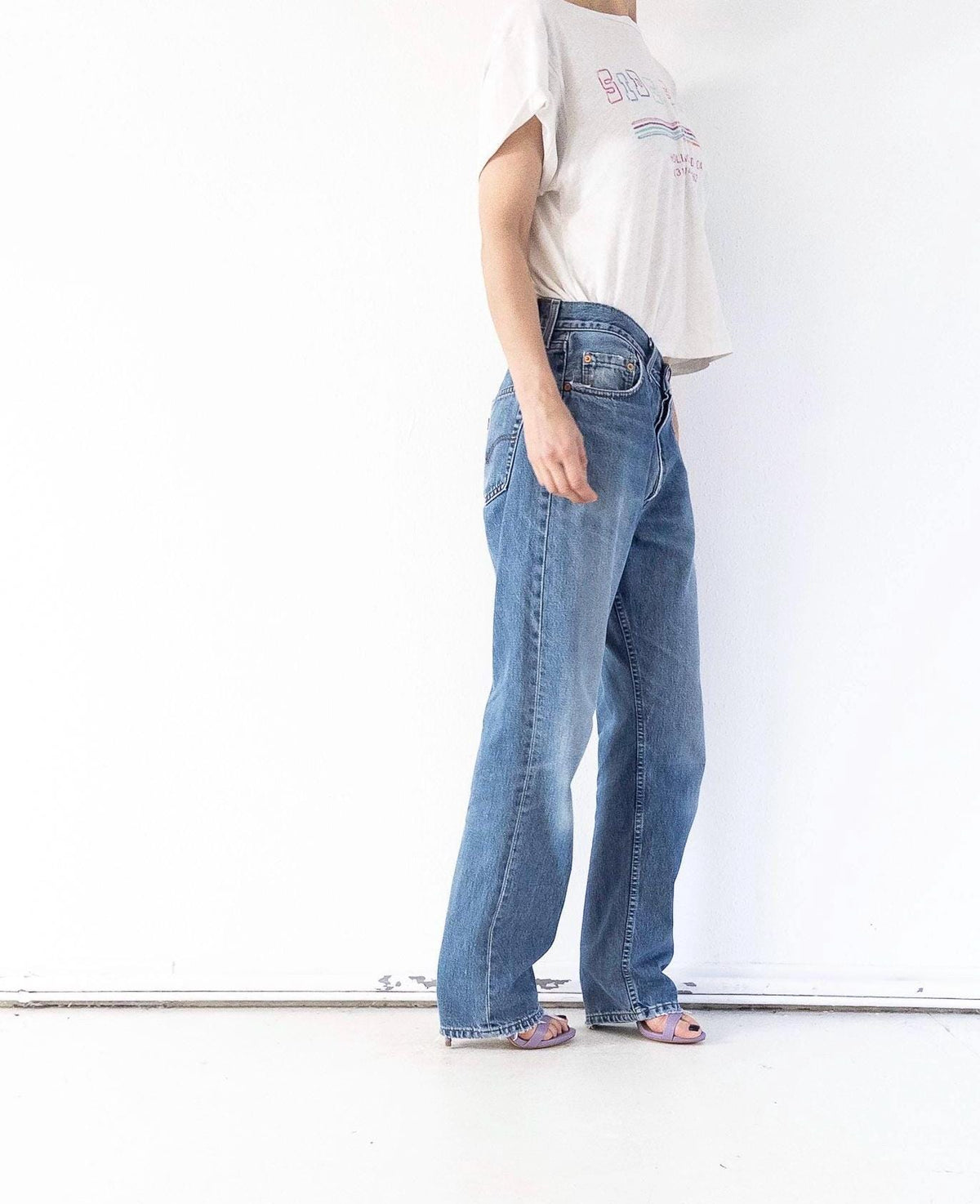 Vintage Levis 517 Jeans W30 W31 | 90s High Waist Denim | Made in UK | Red Tab | Button Fly