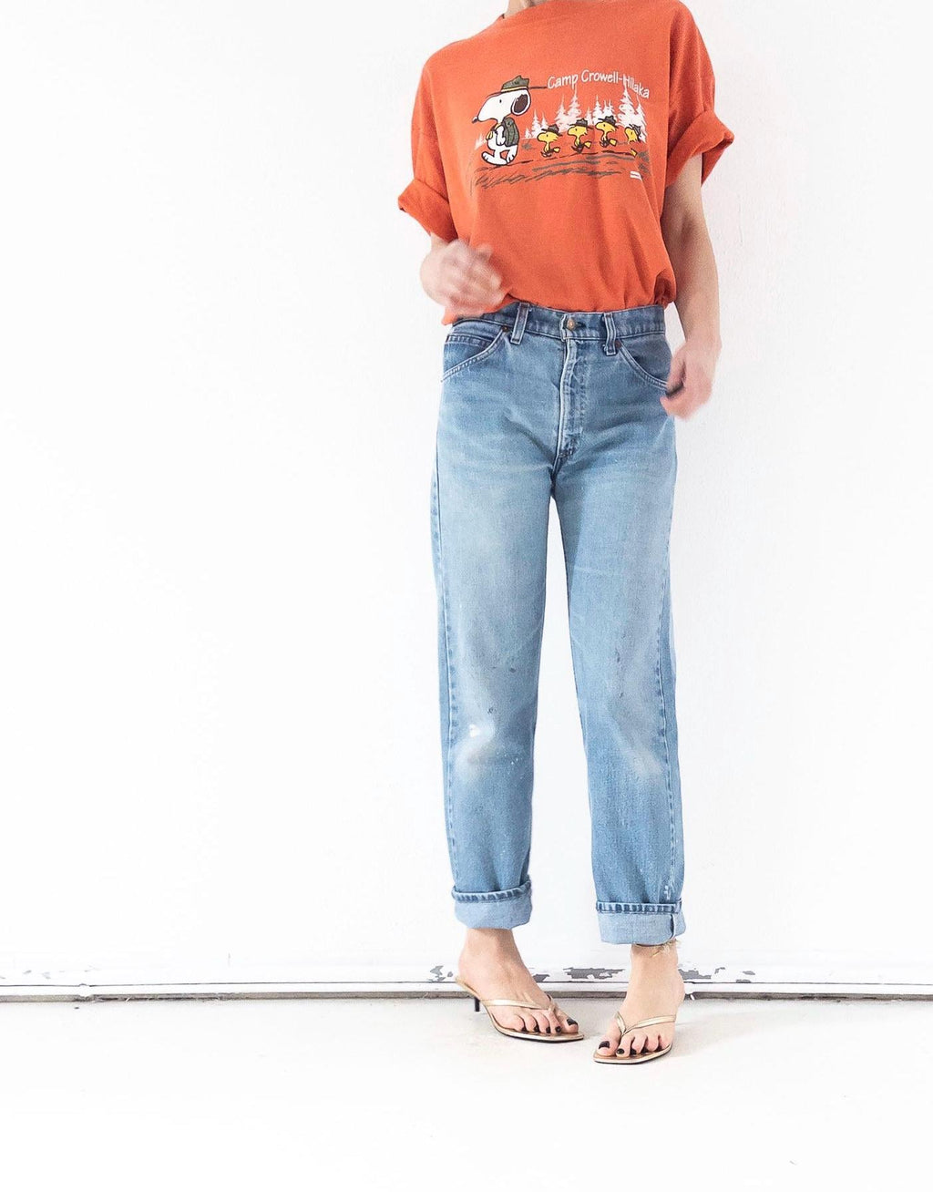 Reserviert für Eva****Levis 505 W29-30 L32 Orange Tab Jeans 70s Vintage Made in USA Faded Light to Mid Blue Painter Denim 1978