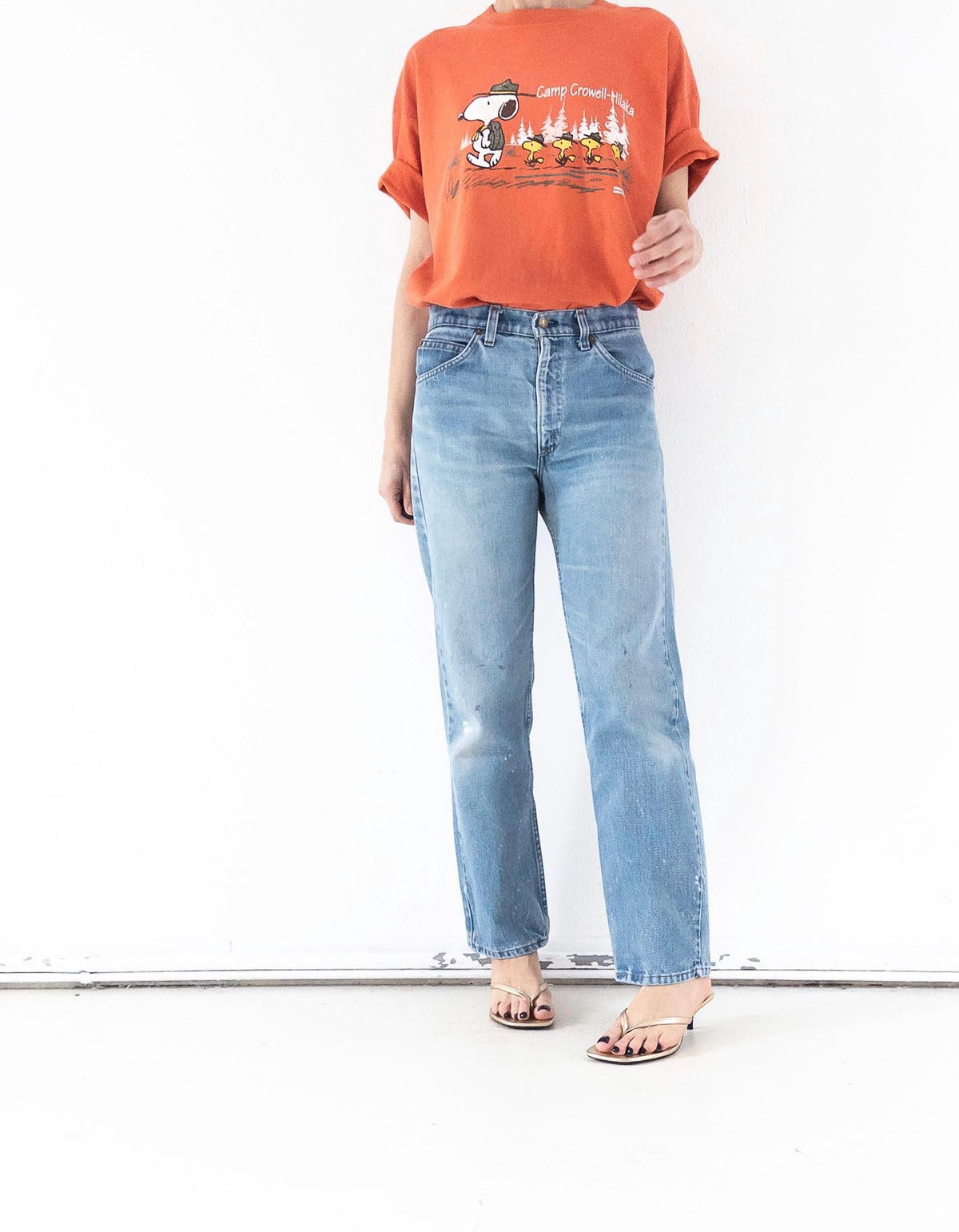 Reserviert für Eva****Levis 505 W29-30 L32 Orange Tab Jeans 70s Vintage Made in USA Faded Light to Mid Blue Painter Denim 1978