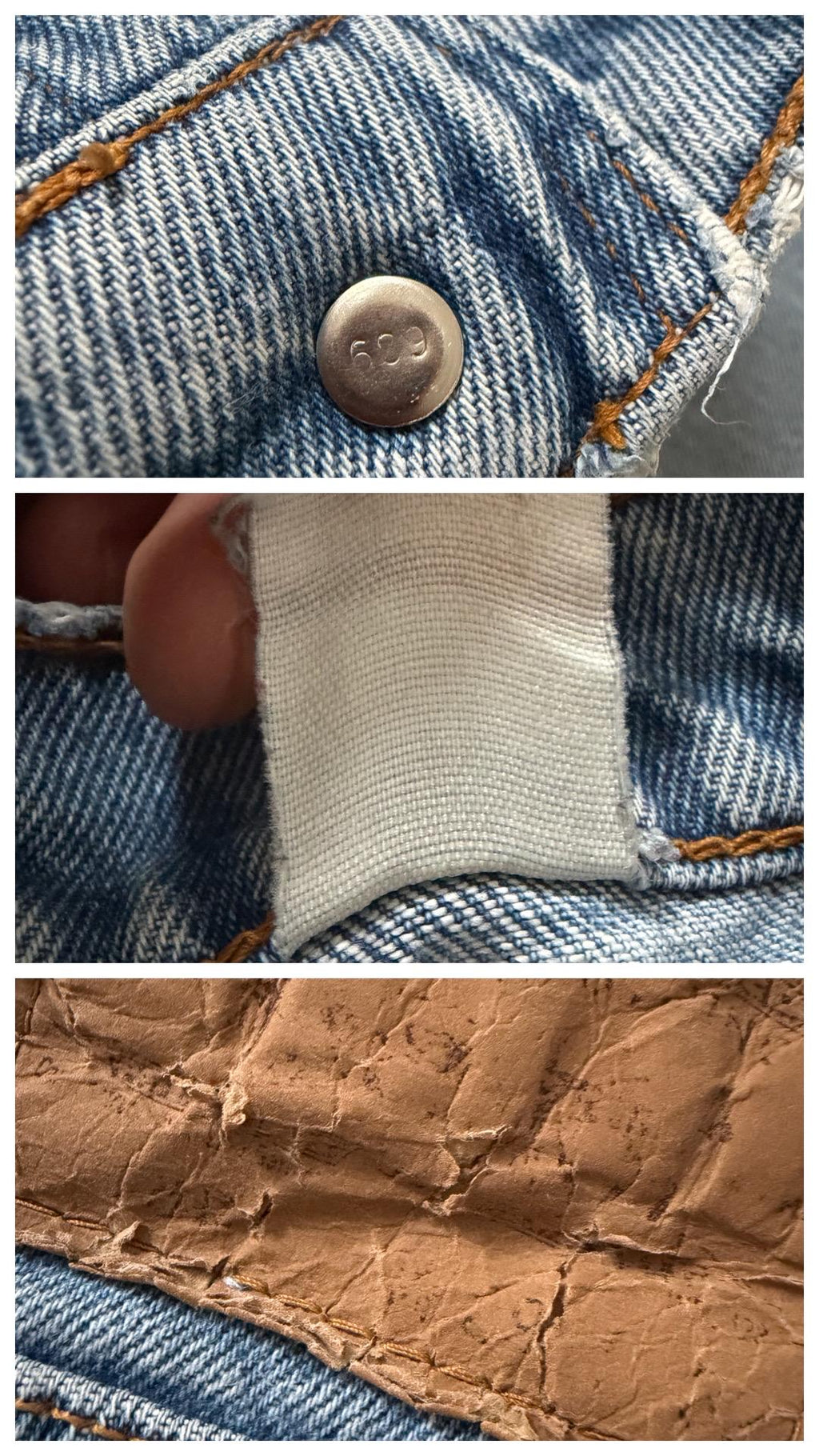 Levis 550 W27 L29 Orange Tab Faded Light Blue Denim Distressed Relaxed Dad Jeans 90s Vintage