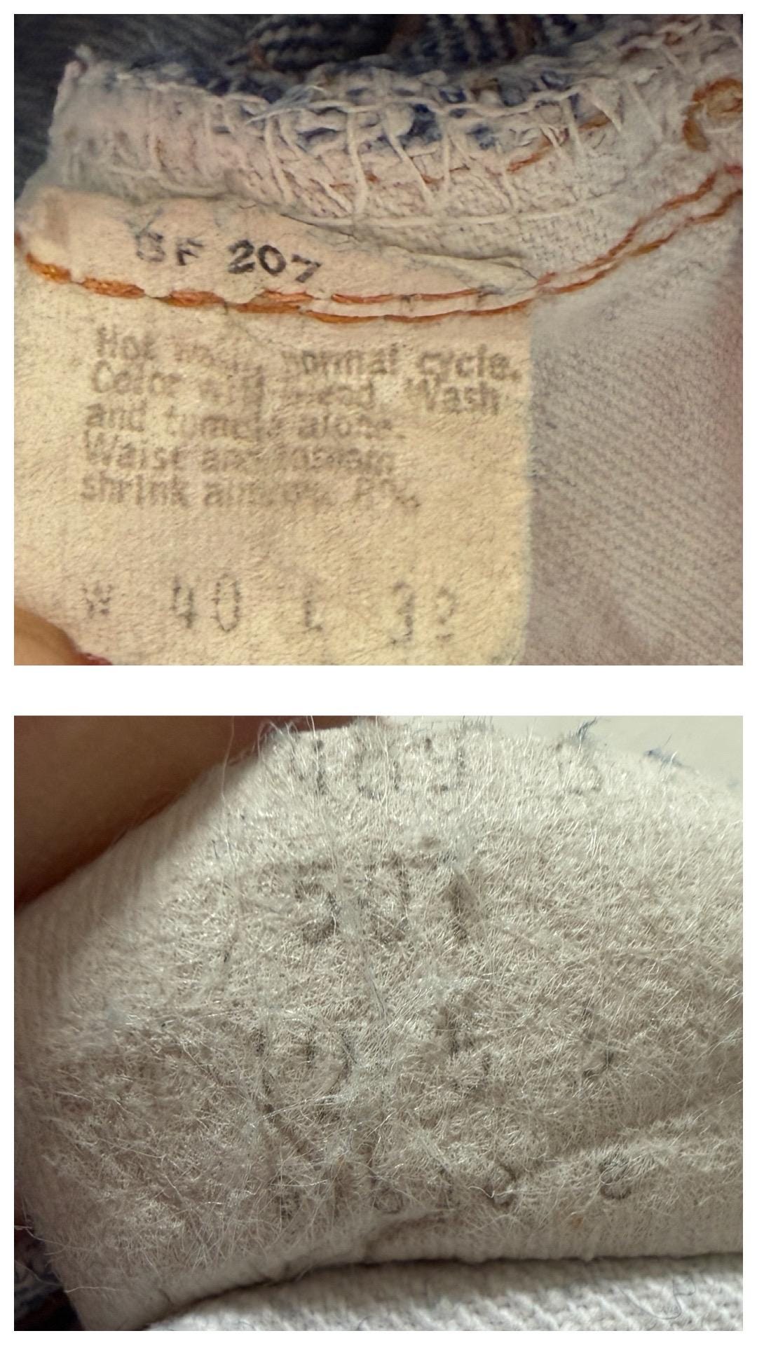 Levis 501 Selvedge Redline W37-38 L32 70s Vintage Single Stitch 6 Made in USA Paint Splattered Distressed Denim 1975