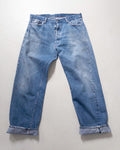 Levis 501 Selvedge Redline W37-38 L32 70s Vintage Single Stitch 6 Made in USA Paint Splattered Distressed Denim 1975