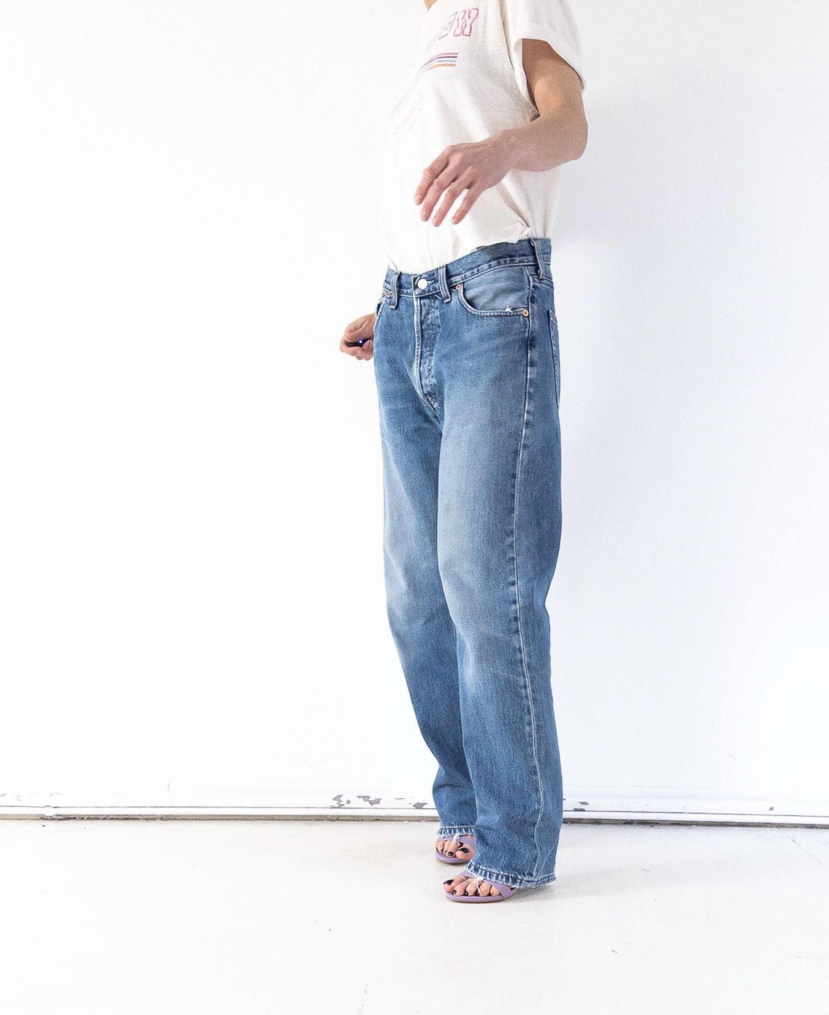 Vintage Levis 517 Jeans W30 W31 | 90s High Waist Denim | Made in UK | Red Tab | Button Fly