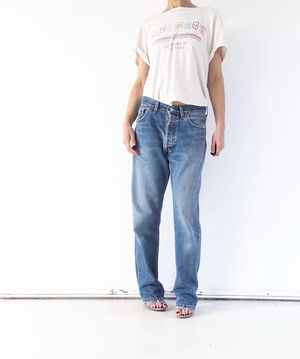 Vintage Levis 517 Jeans W30 W31 | 90s High Waist Denim | Made in UK | Red Tab | Button Fly