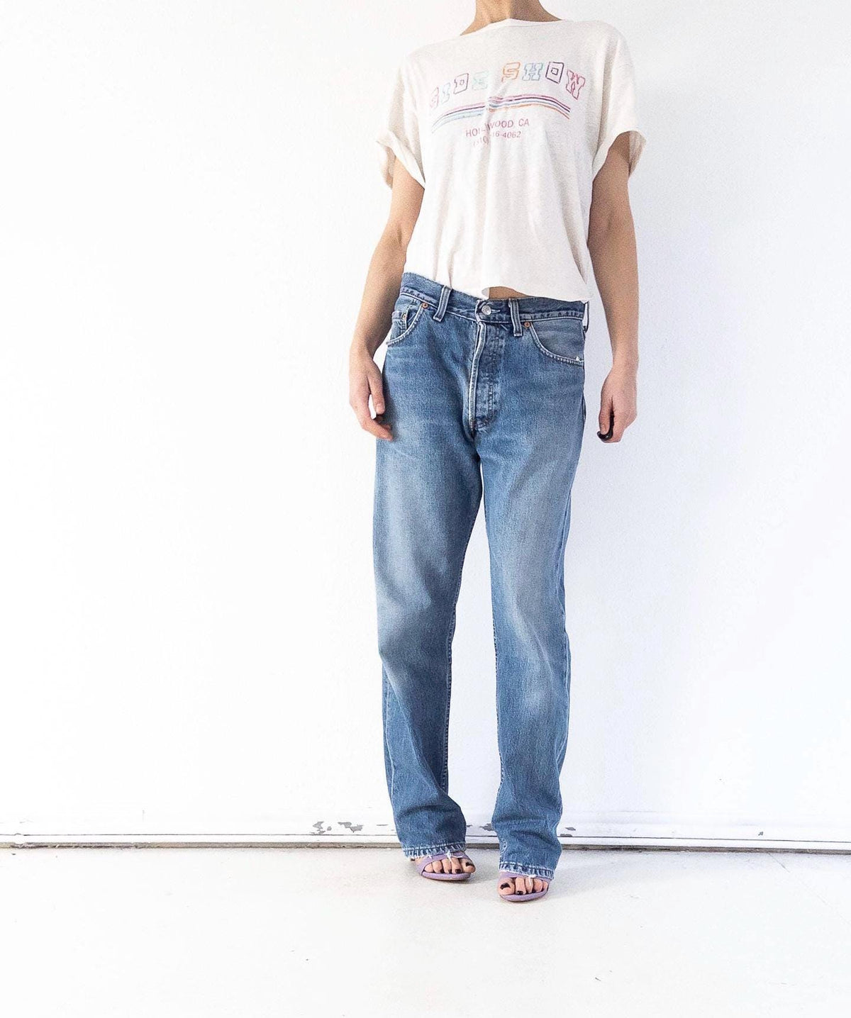 Vintage Levis 517 Jeans W30 W31 | 90s High Waist Denim | Made in UK | Red Tab | Button Fly