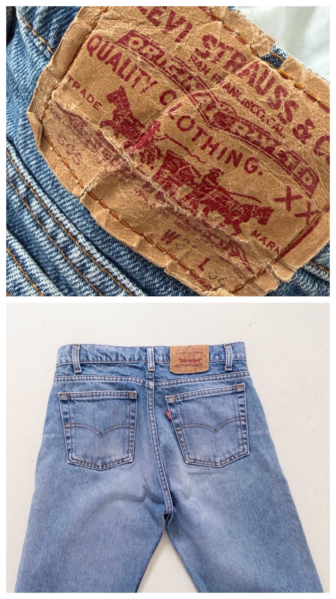 Levis 505 W29 L29 90s Vintage Made in USA Faded Mid To Light Blue Denim 1996
