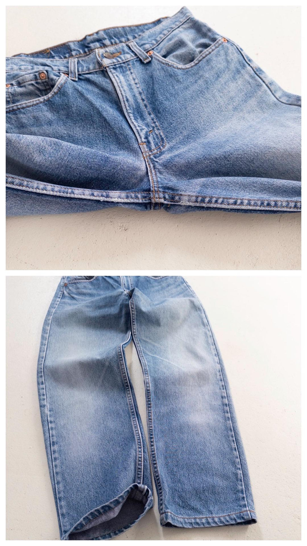 Levis 505 W29 L29 90s Vintage Made in USA Faded Mid To Light Blue Denim 1996