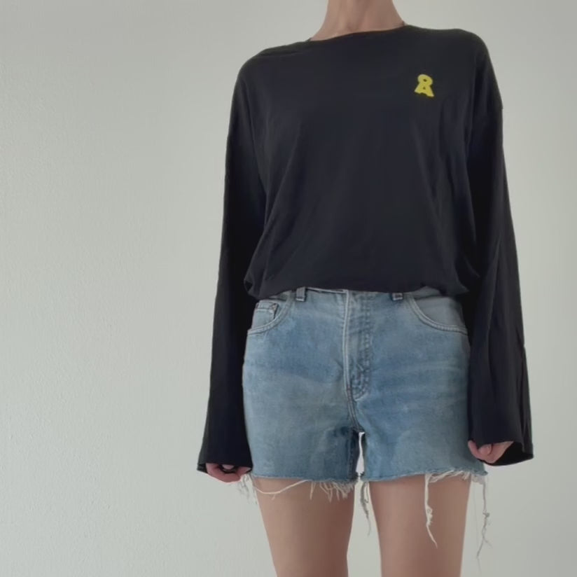 W29 Levis 545 Leather Tab Shorts| Cutoffs | 70s Vintage Made in Belgium