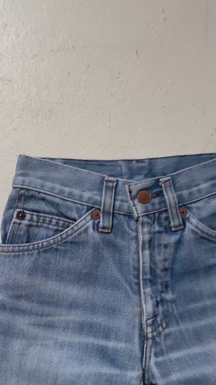 Gr. 122 / 7 Jahre Levis Junior Patchwork Flared Jeans Made in Belgium