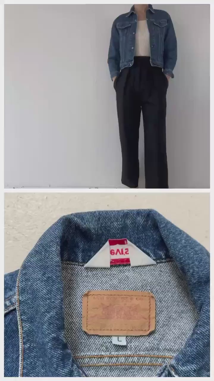 70s Vintage Levis 73405 Trucker Jacket Gr. XS Made in Italy