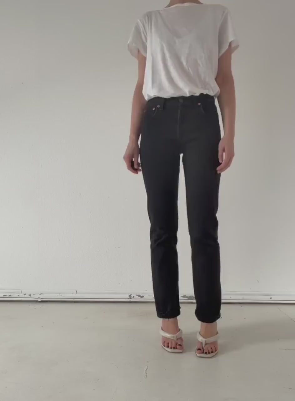 Vintage Levis 505 Jeans Damen W26 W33 | 90s Straight Denim Hose Made in USA