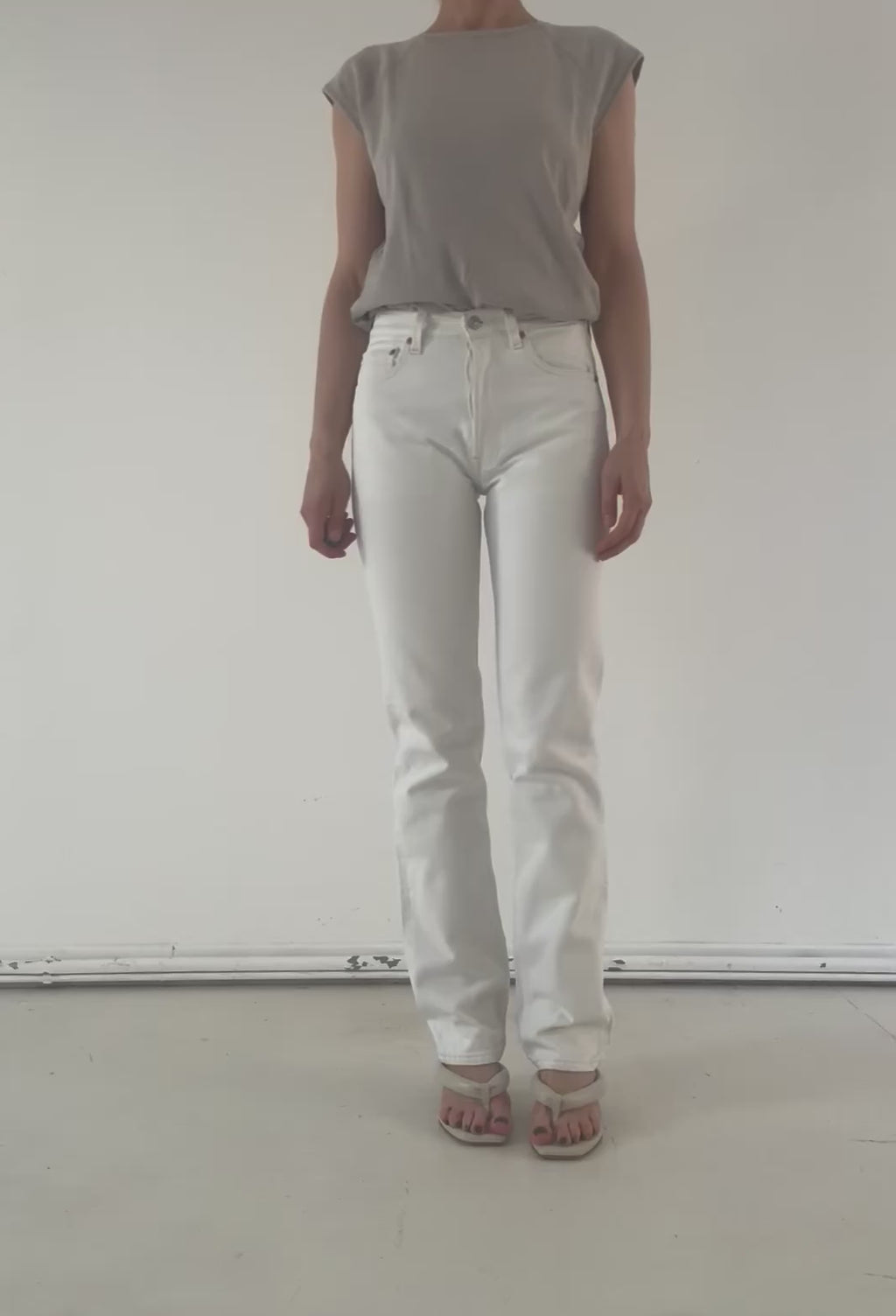 W26 L34 Levis 501 weiß 90s Vintage Made in USA