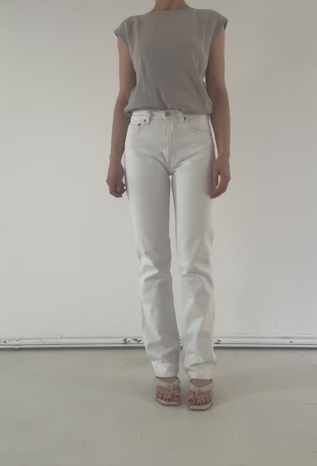 W26 L34 Levis 501 weiß 90s Vintage Made in USA