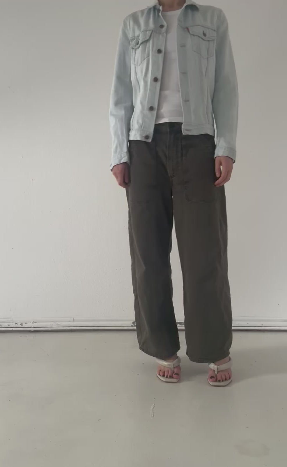 Gr. S - M Levis Trucker Jacket 80s Vintage Made in France