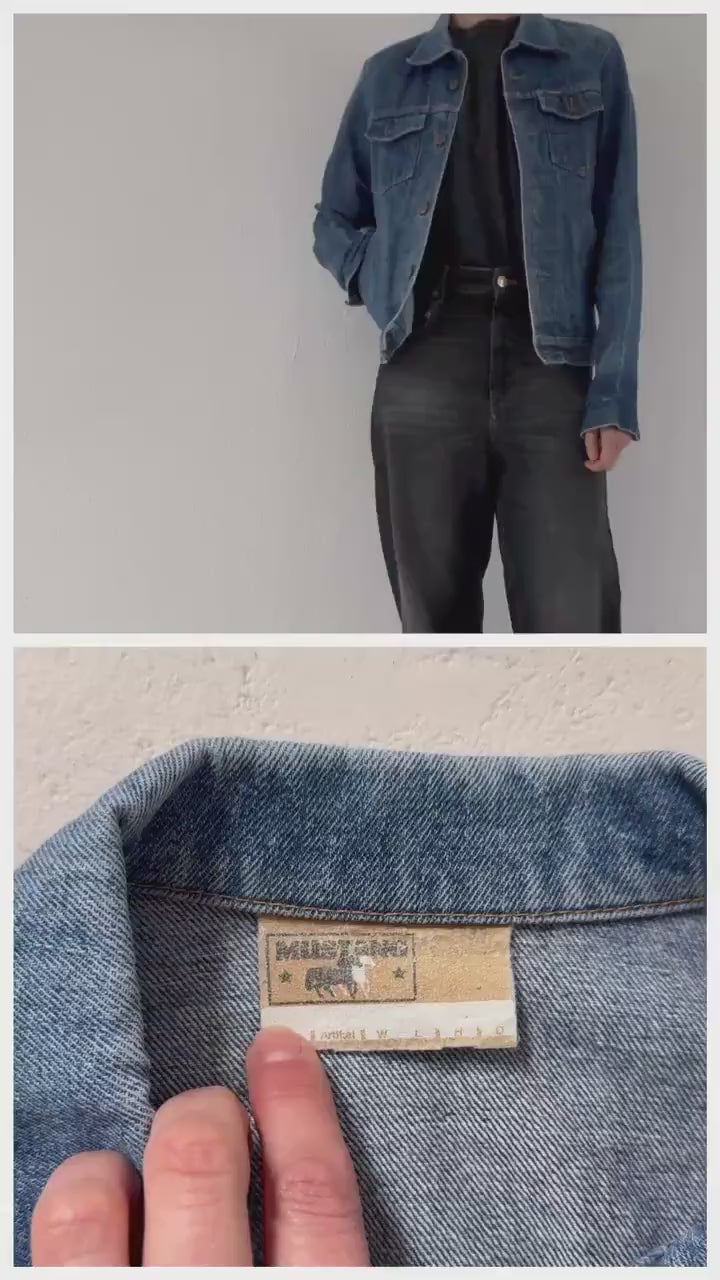 70s Vintage Mustang Jeansjacke Gr. S Made in Germany