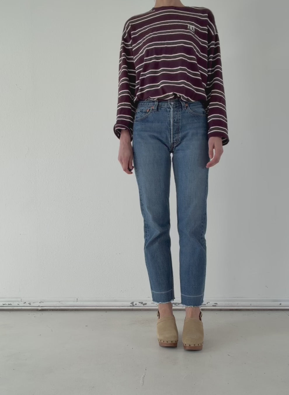 Levis 501 W25 L30 90s Vintage Made in Spain Faded Mid Blue Denim 1998