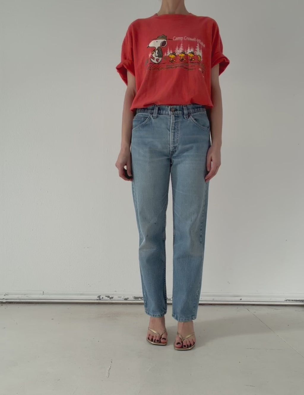 Levis 505 W29-30 L32 Orange Tab Jeans 70s Vintage Made in USA Faded Light to Mid Blue Painter Denim 1978