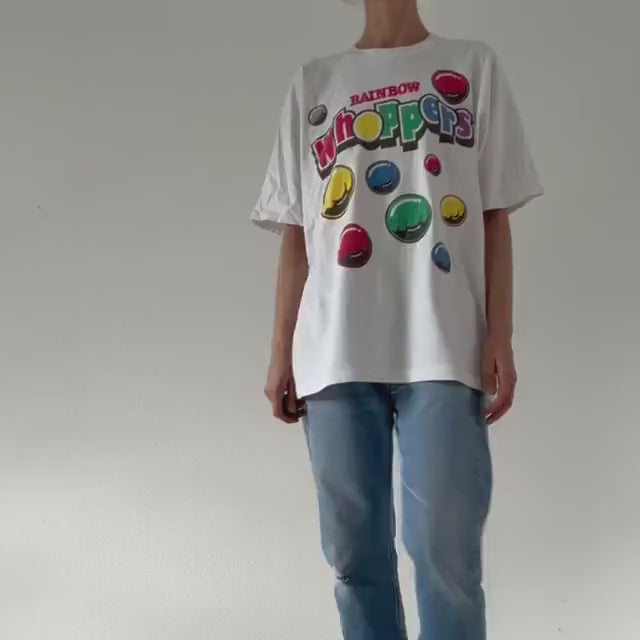 T‑Shirt Rainbow Whoppers Candy Graphic 90s Vintage Spoof Single Stitch USA M L