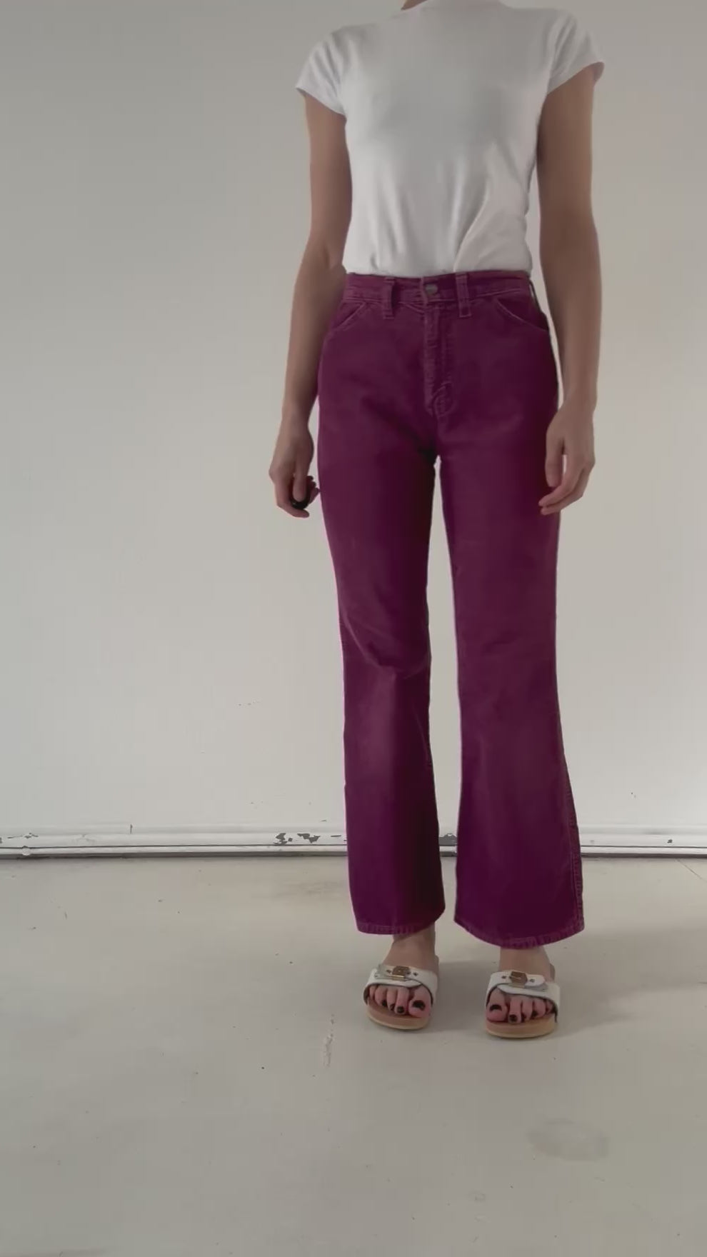 W26 L31 BIG E Levis For Gals Schlaghose 60s 70s Vintage Made in USA